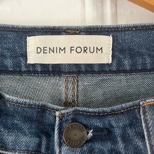Denim Forum Blue Jeans Flare/Wide Leg
